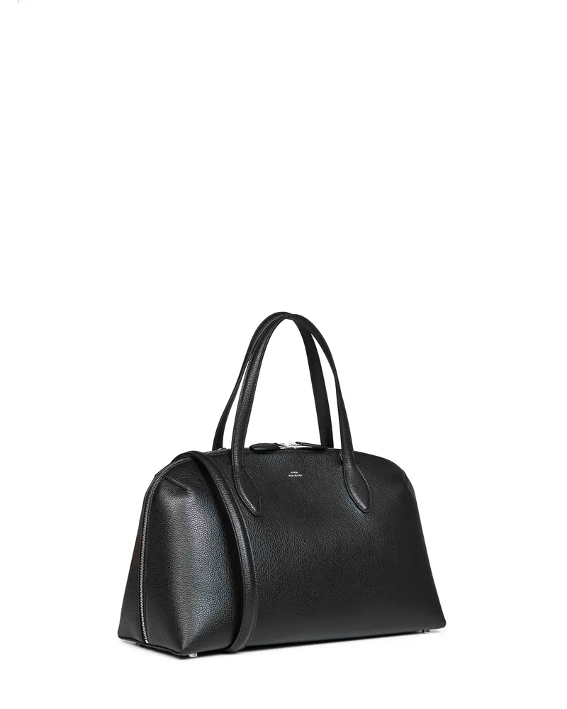 Totême Women's Tote Bag Black Calf Leather Shoulder Black