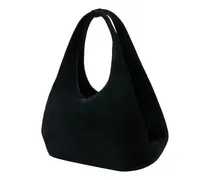 Women's Folded Calfskin Shoulder Bag Black