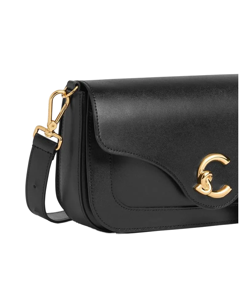 Coccinelle Women's Handbag Black Calf Split Bags - Handbags Black