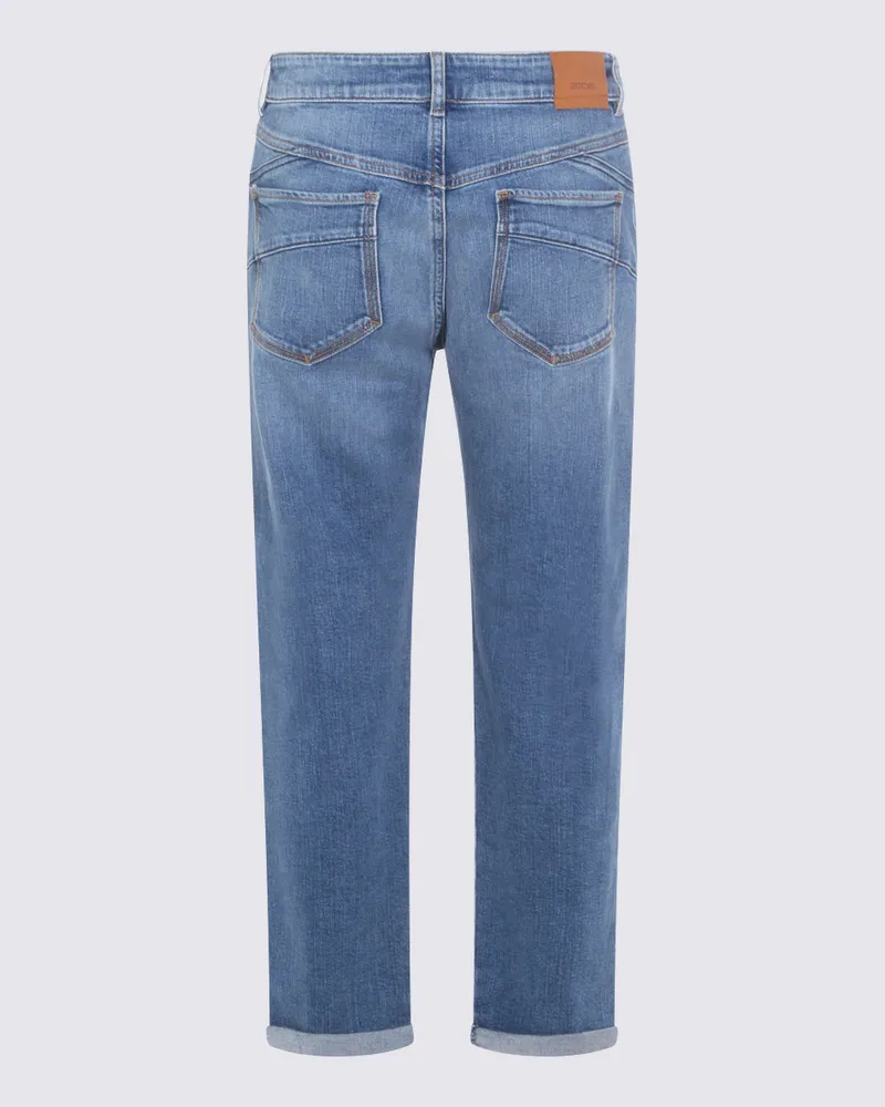 SPORTMAX Women's Jeans Blue Vintage _co Blue
