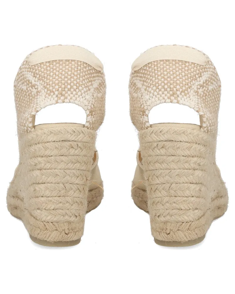 Castañer 100% Cotton Espadrille Flat — Ivory Ivory