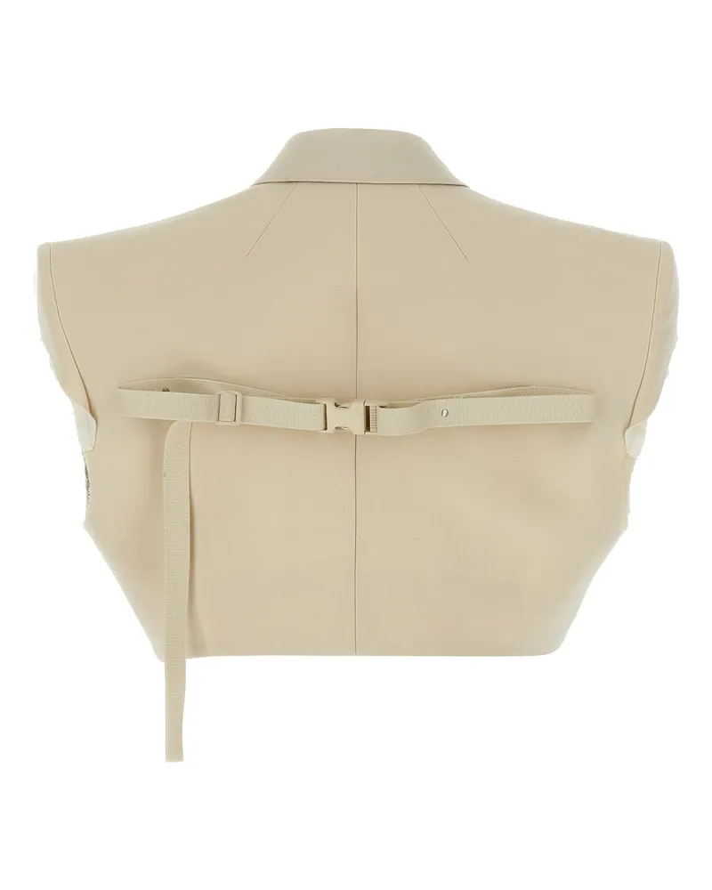 Rick Owens Women's Beige Cotton Sleeveless Jacket Clothing Beige
