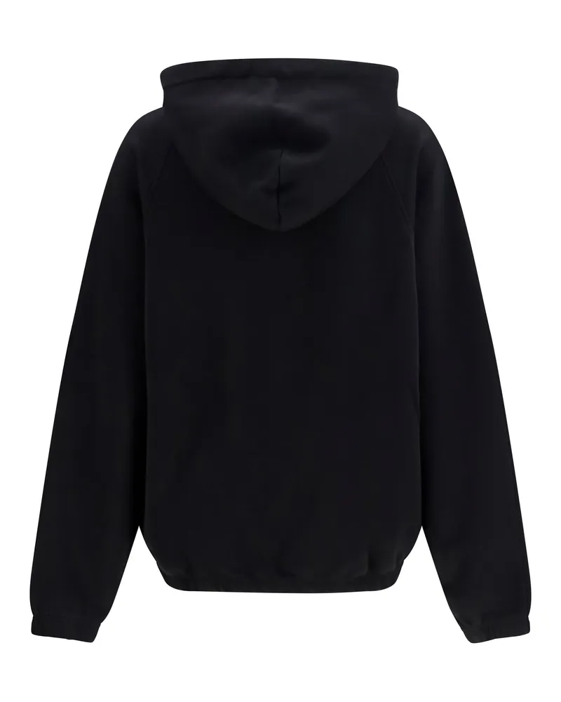 Palm Angels Men's Hoodie Vintage Box Logo Black-Grey Cotton Sweatshirts Black/grey Sweater Black
