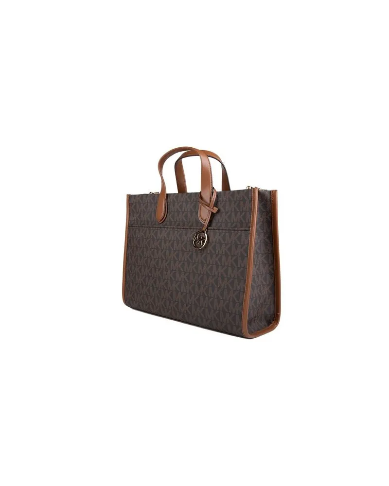 Michael Kors Women's Tote Bag Brown-Luggage 89.coated Canvas - Tote-Bags Brown/luggage Brown