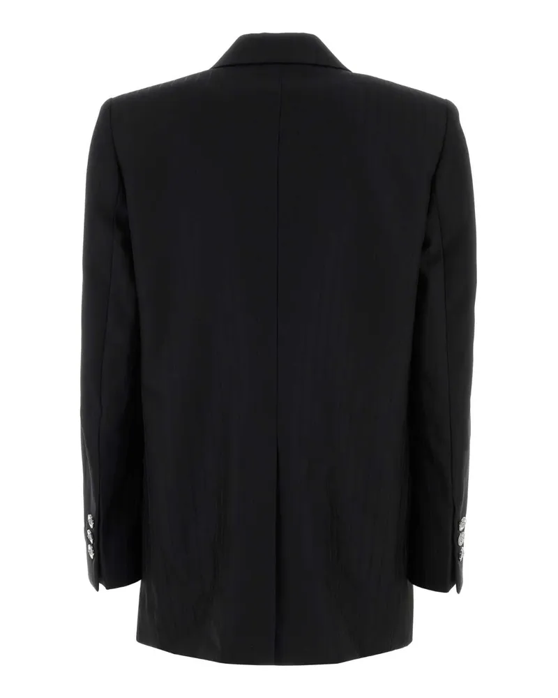 Versace Women's Black Wool Blazer Giacche E Gilet Jacket Black