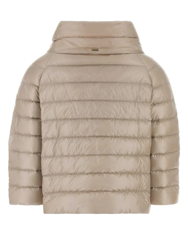 Herno Women's Sand Nylon Down Jacket Chantilly Piumini Beige