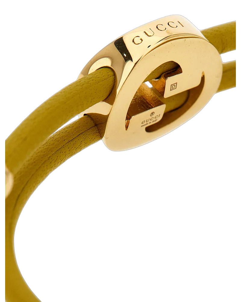 Gucci Women's Bicolor Brass Bracelet Yellow
