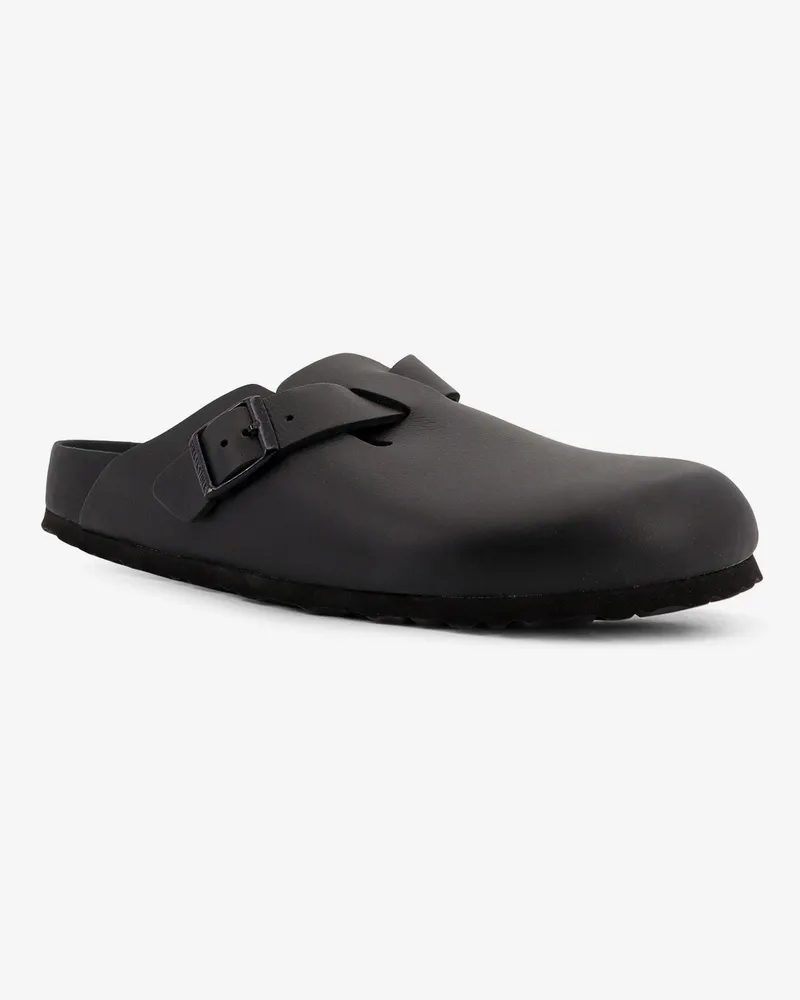 Birkenstock Unisex Boston Bs Leather Mule Black Pelle Sandal Black