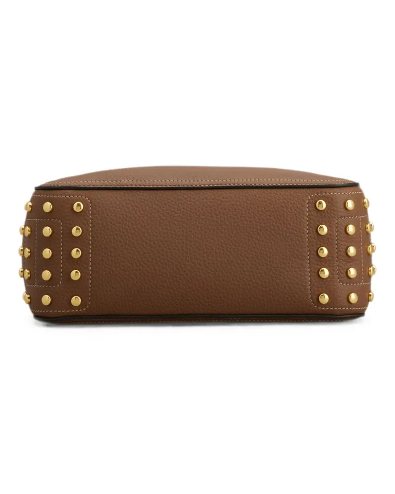 TOD'S Leather Crossbody Shoulder Bag — Brown Brown