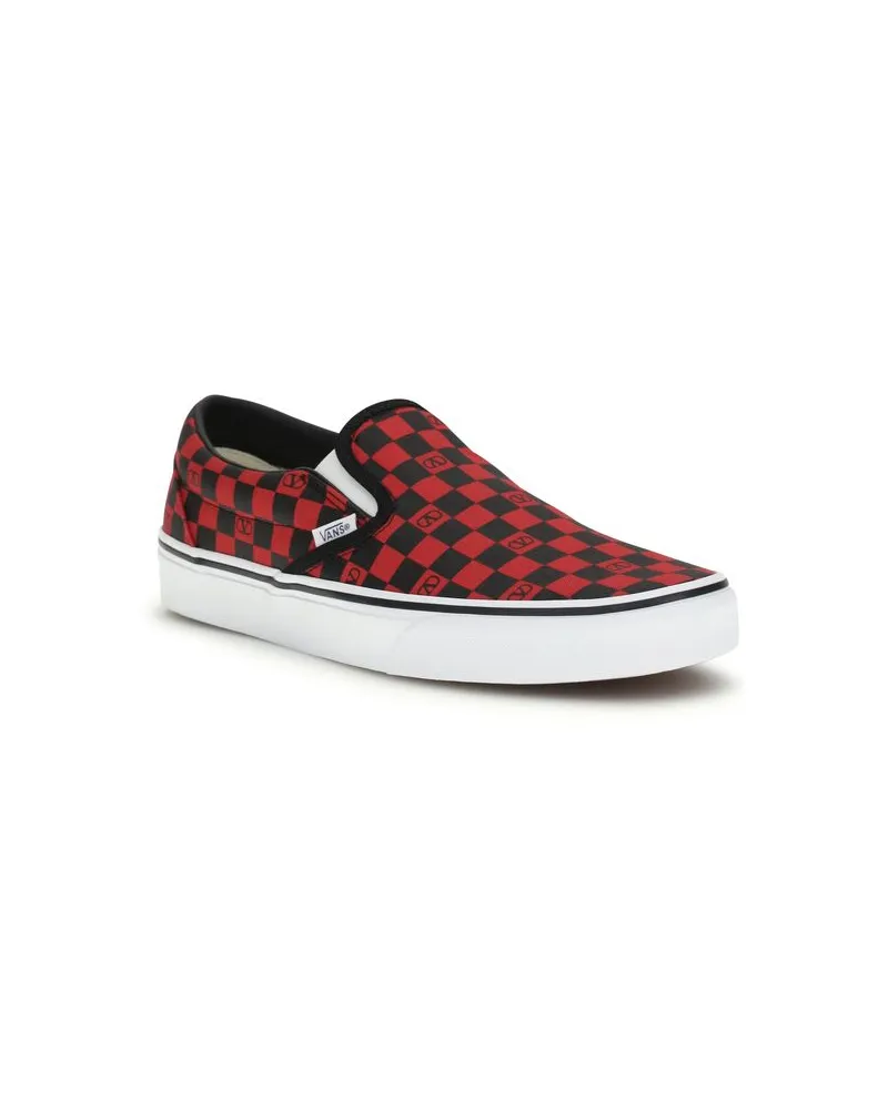 Valentino Garavani Men's Multicolor Cotton Low Top Sneakers Red