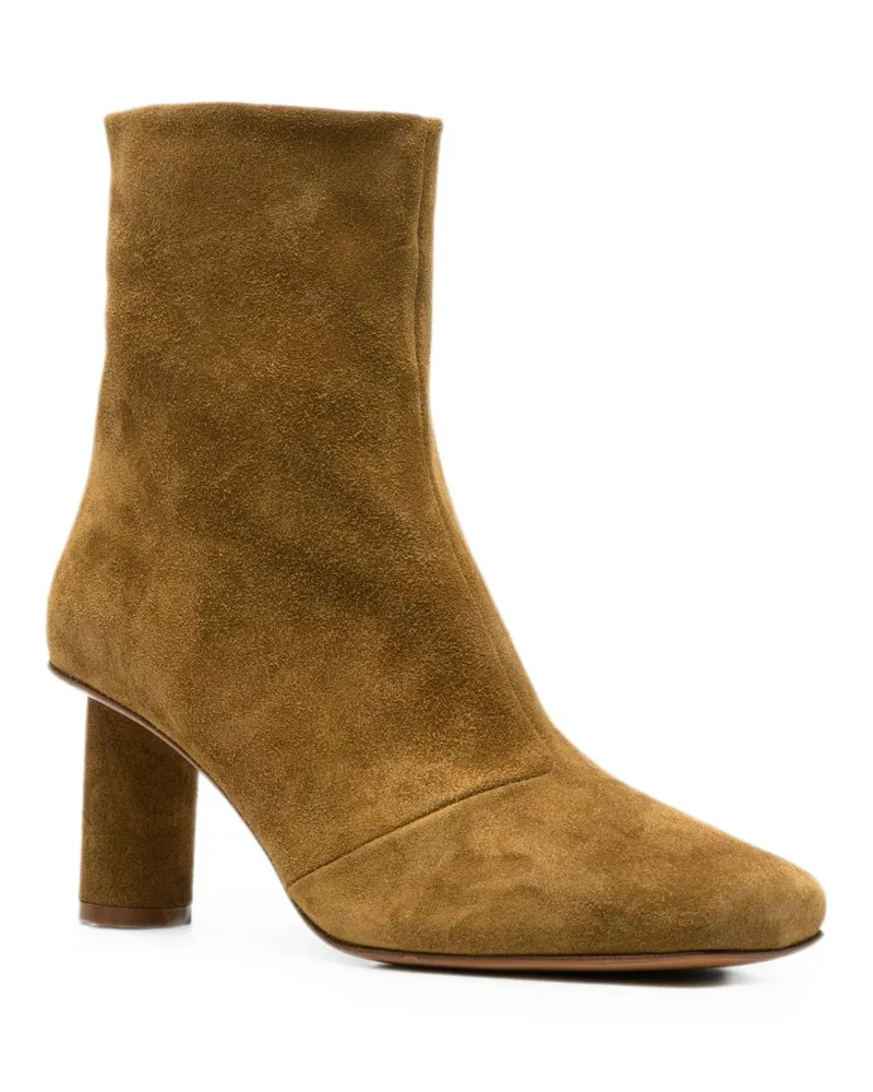 forte_forte Suede Ankle Boot — Camel Camel