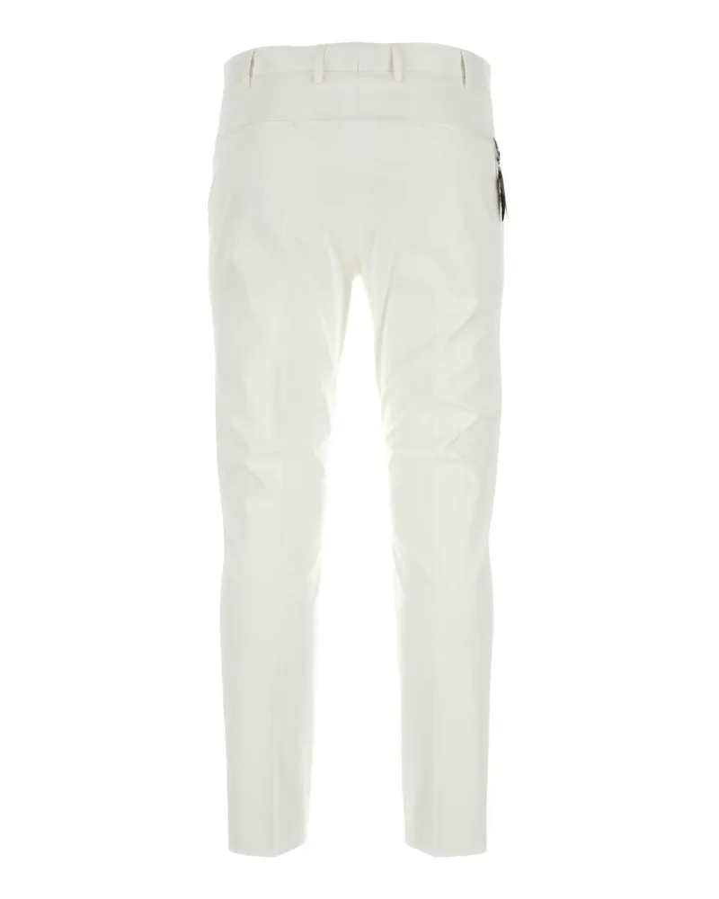 PT TORINO Men's Dieci Trouser White Cotton Elastane White