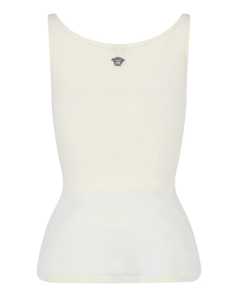 Versace Women's Top White Virgin Wool White