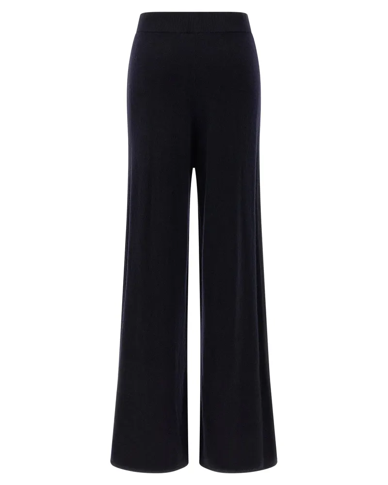 Max Mara Women's Blue Cashmere Casual Pants Navy