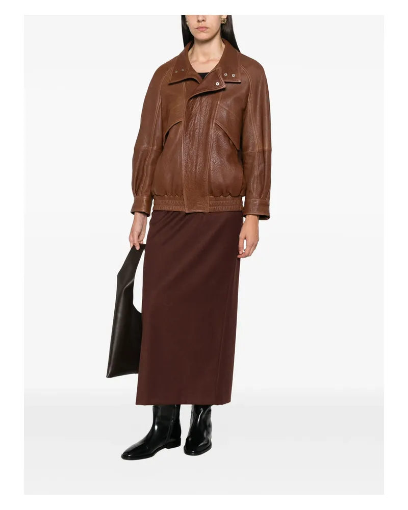 Max Mara Scarabo Skirt — Brown Brown