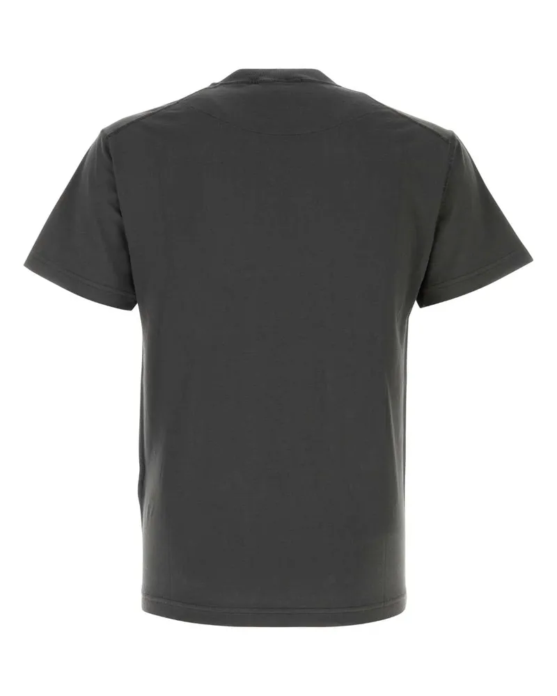 Stone Island Charcoal Exterior: Cotton T-Shirt T-shirts And Polos Gray