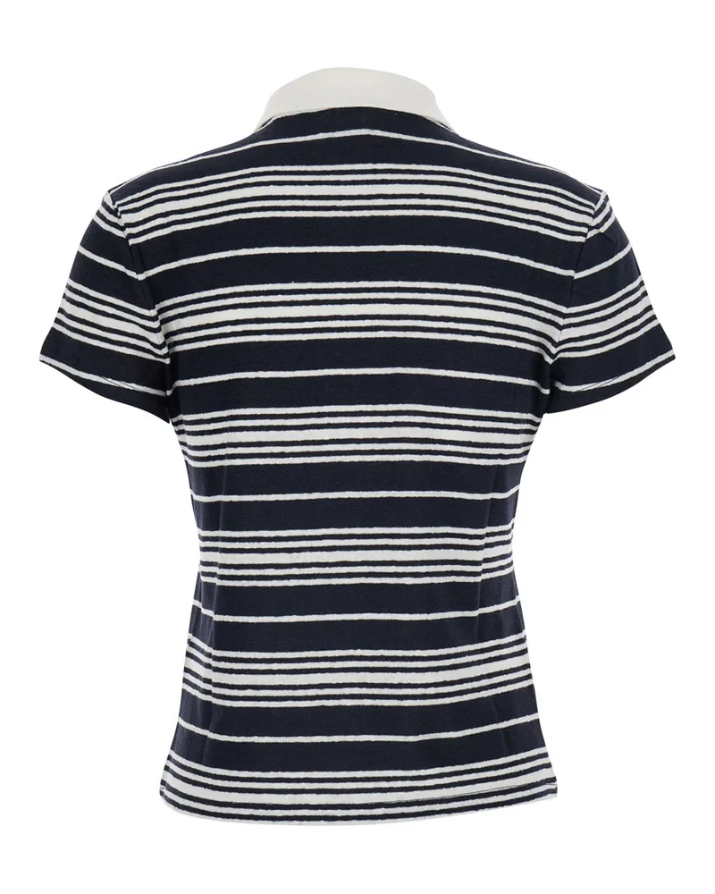 Frame Denim Women's Polo Shirt Multicolour T-Shirts & Jerseys Navy