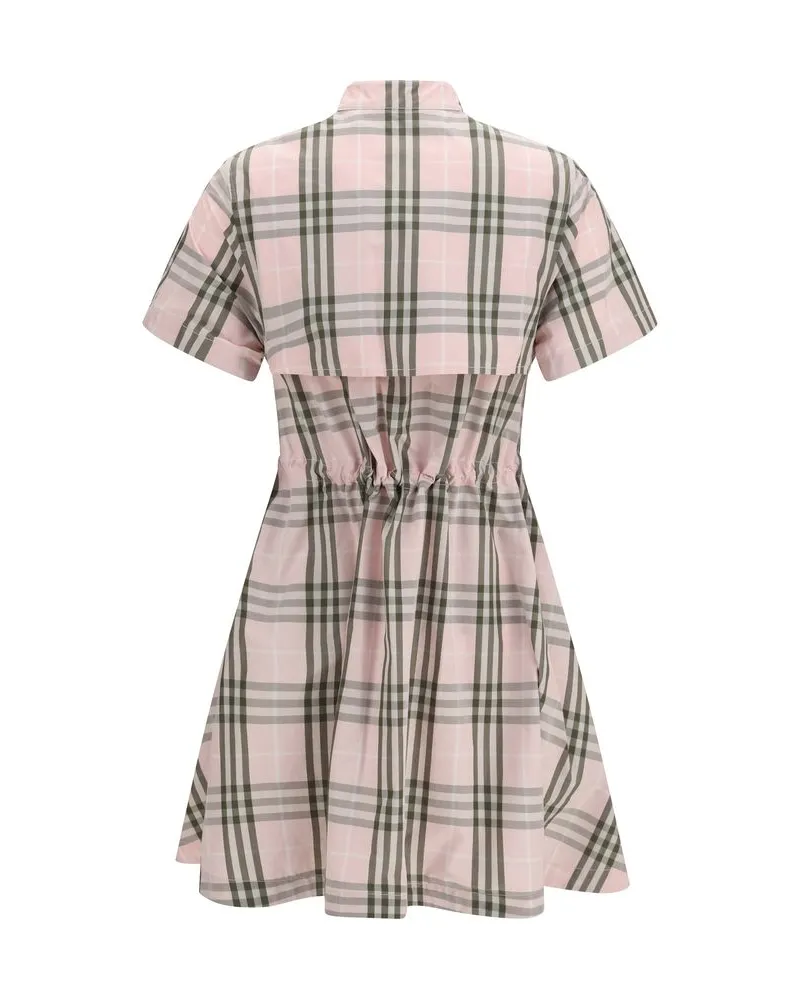 Burberry Women's Multicolor Cotton Casual Dress Pink
