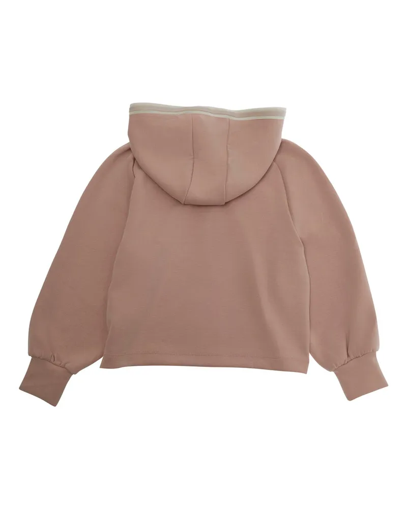 Emporio Armani Girls' Hooded Sweatshirt Pink Modal Hoods & Sweatshirts Pink