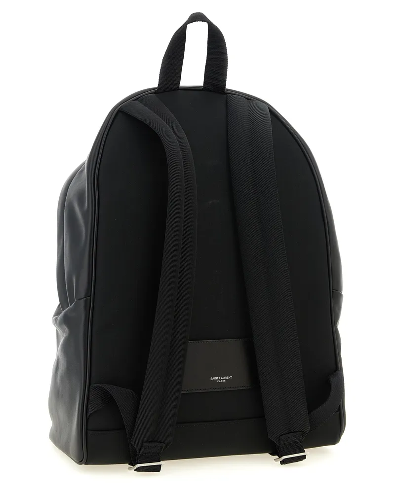 Saint Laurent Men's Black Calfskin Backpack Black