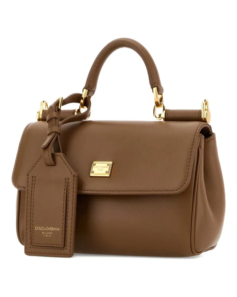 Dolce & Gabbana Top Handle Bag — Brown Brown