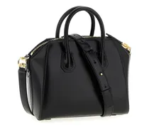 Women's Antigona Top Handle Bag Black Calfskin Leather