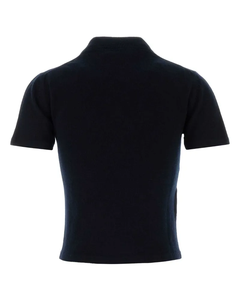 Miu Miu Women's Midnight Blue Cashmere Sweater Bleu Maglieria Navy