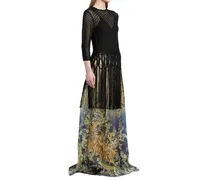 Women's Black Viscose Casual Dress