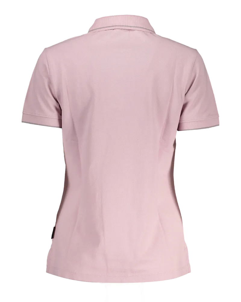 Napapijri Cotton Polo Shirt — Pink Pink