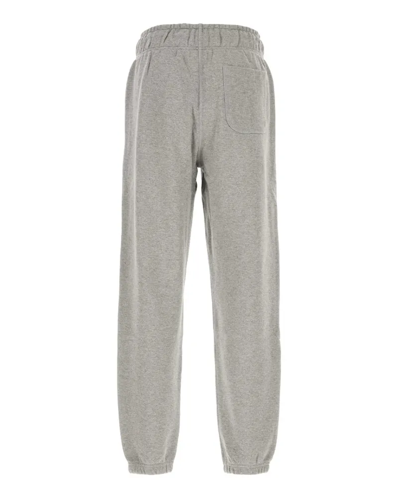 New Balance Men's Melange Grey Cotton Blend Joggers Athleticgrey Exterior: Elastane Pantaloni Gray