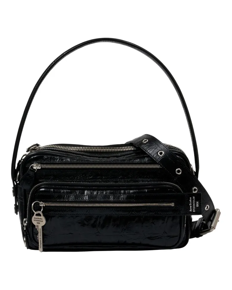 Acne Studios Women's Camero Party Shoulder Bag -  Leather Black Calfskin Shoulder-Hobo-Bags Black