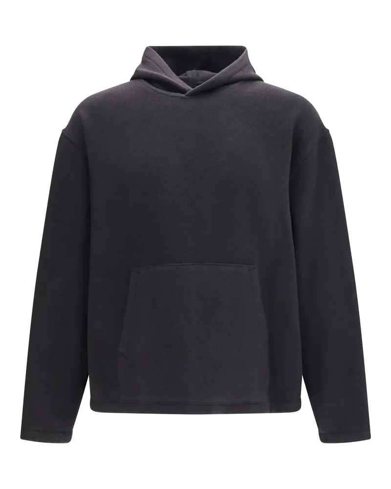 Rier Virgin Wool Fleece Hoodie — Charcoal Charcoal