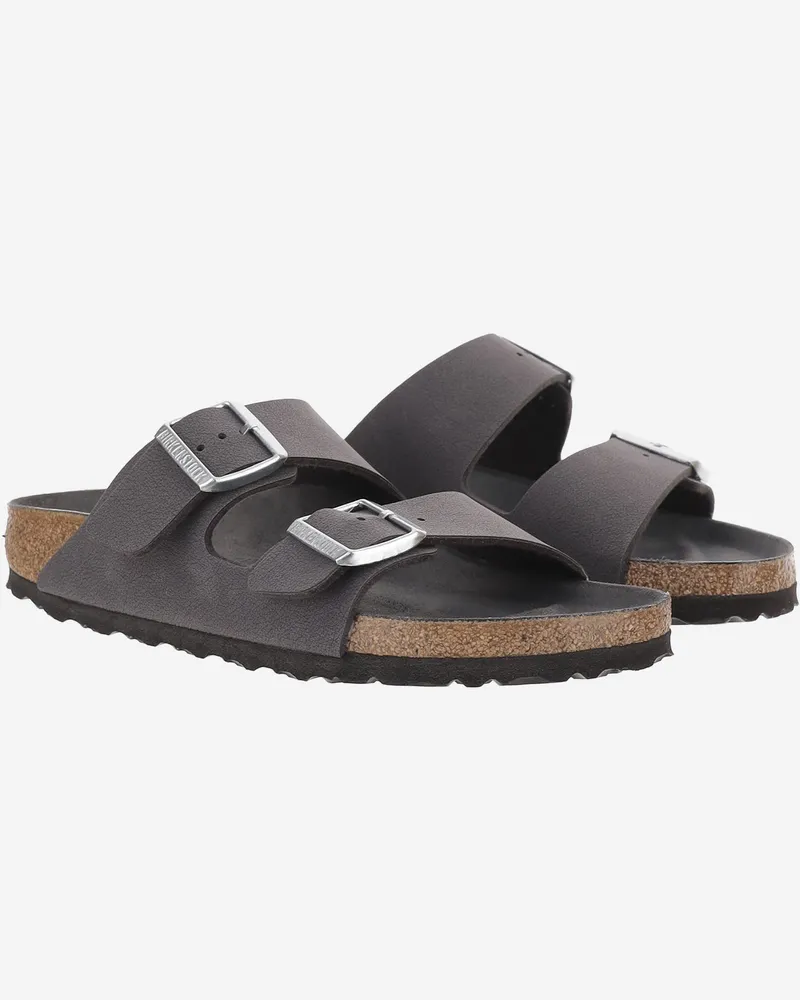 Birkenstock Unisex Sandals Arizona Suede Grey Leather Gray