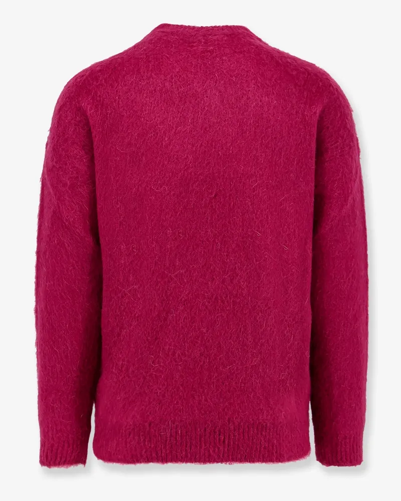 BONSAI Men Mohair Blend Sweater Pink Acrylic Pink