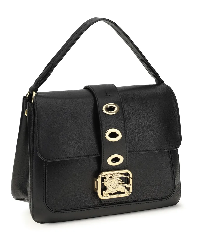 Burberry Rider Shoulder Bag — Black Black