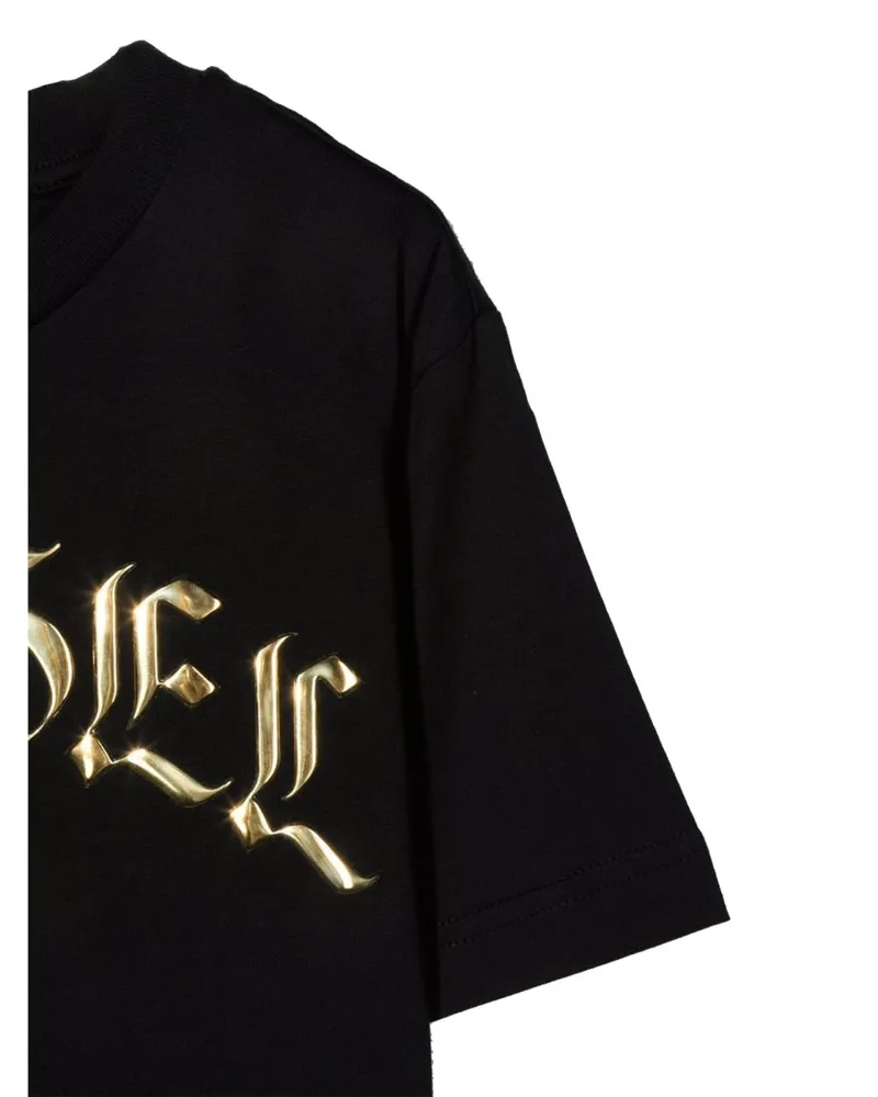 Diesel Logo-Printed Cotton T-Shirt — Black Black