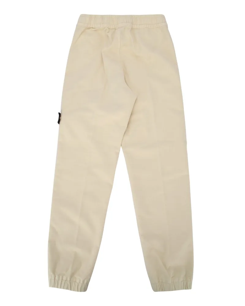 Stone Island Boys' Trousers Ivory Pantaloni Beige