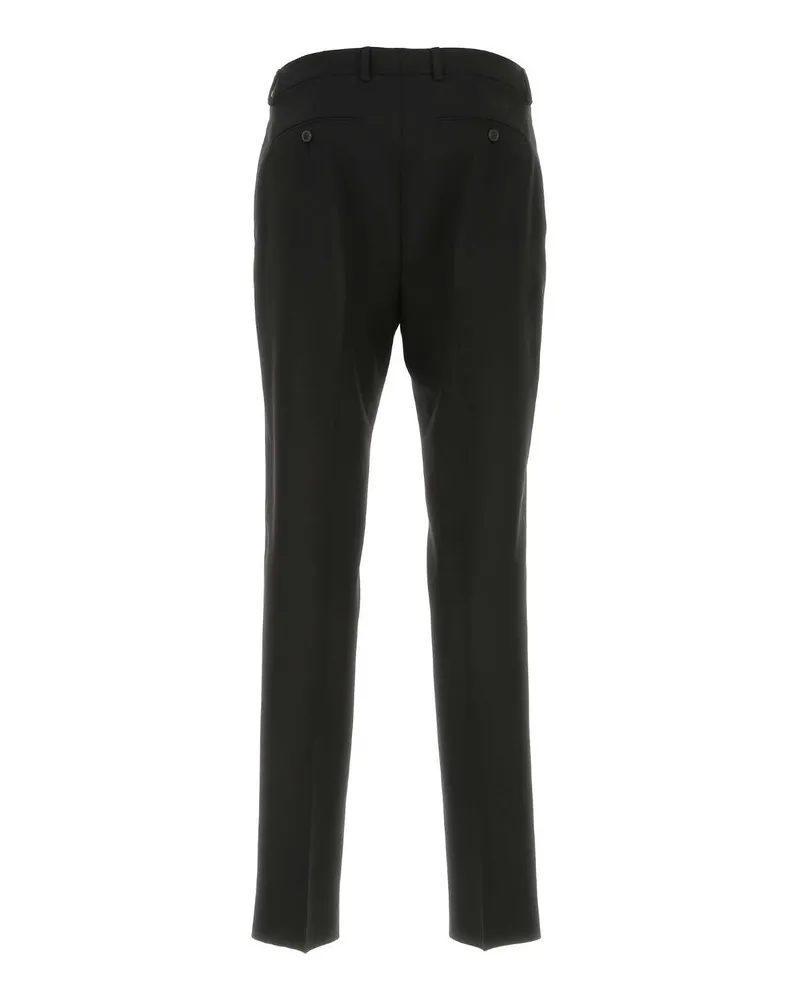 Valentino Garavani Men's Black Wool Pant 0no Exterior: Virgin Pantaloni Trousers Black