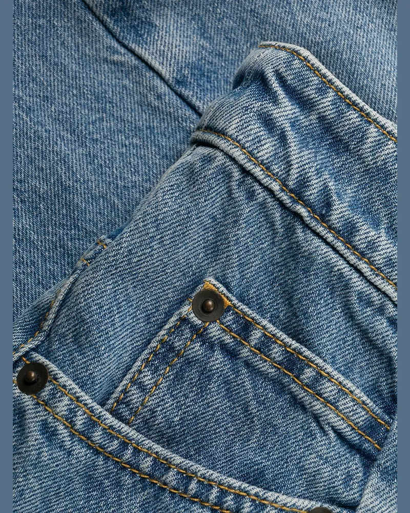 Maison Margiela Wide-Leg Denim Jeans — light blue Light