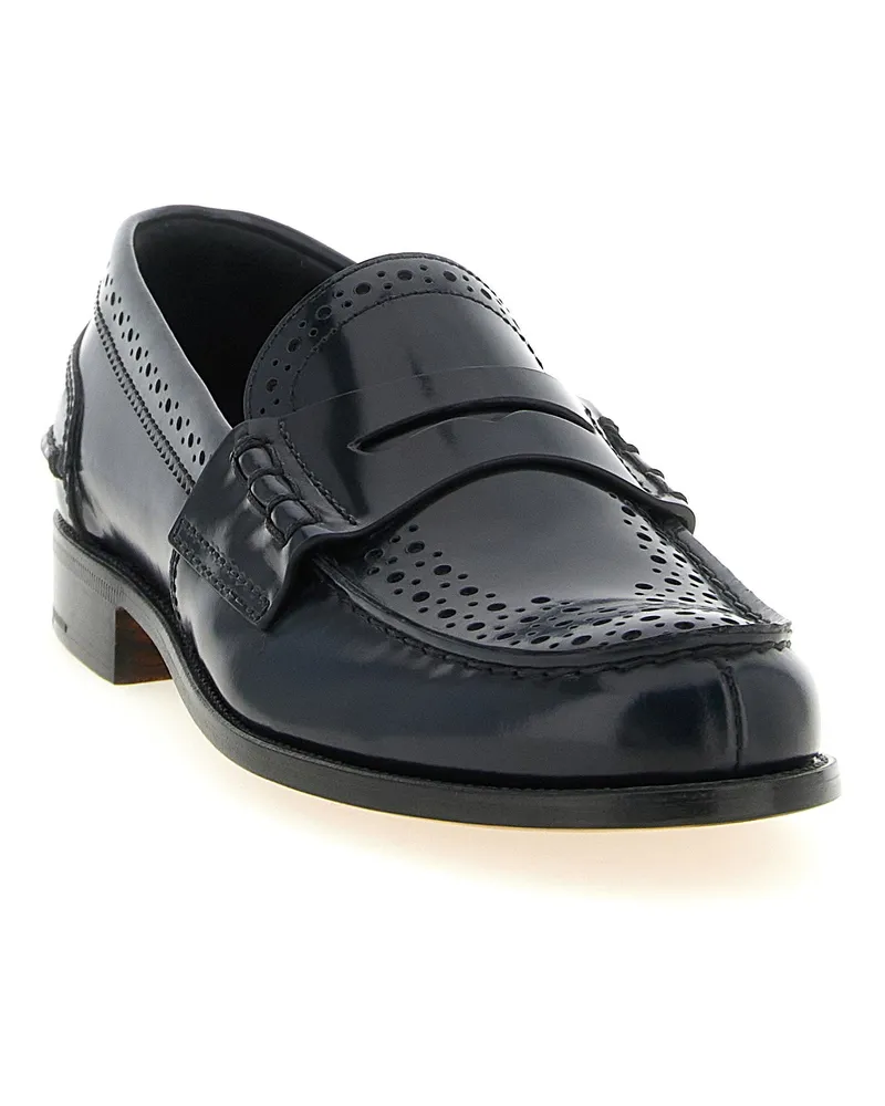 Church's Openwork Brogue Loafer — Navy Navy