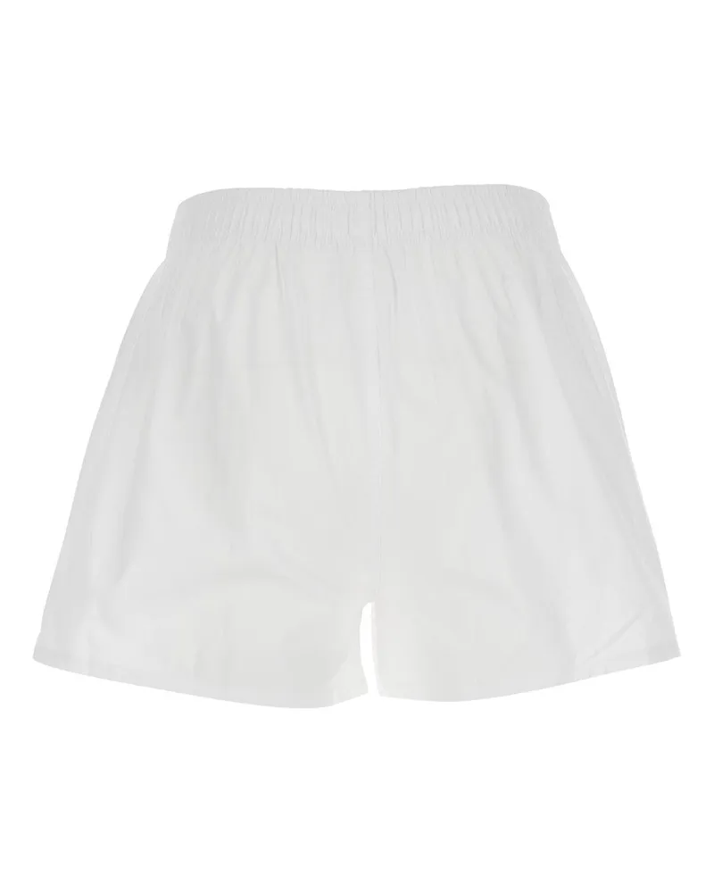 AMI Paris Men Shorts White Cotton White