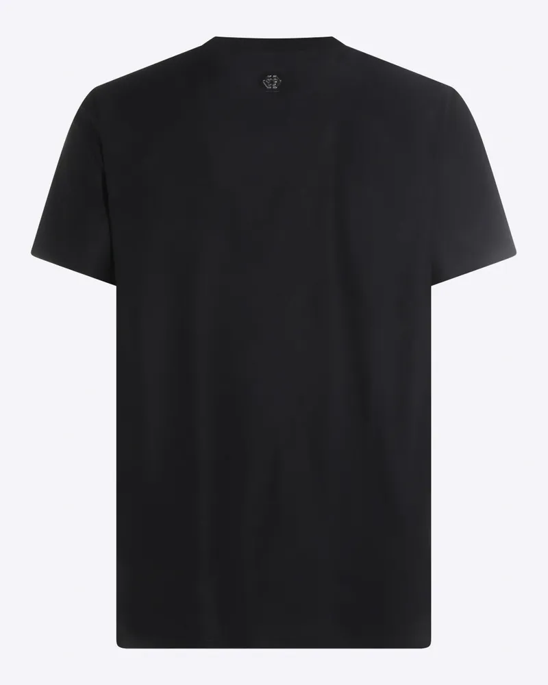 Philipp Plein Men's T-Shirts And Polos Black _100 % Co Black
