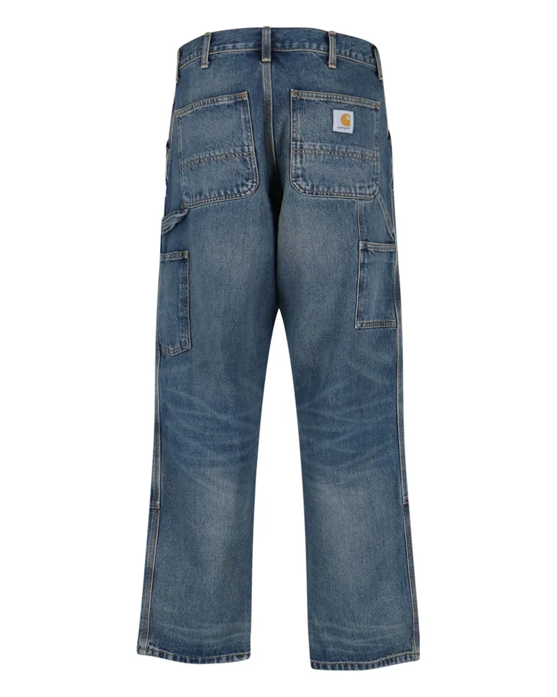 Carhartt WIP Men's Jeans Blue Cotton Blue