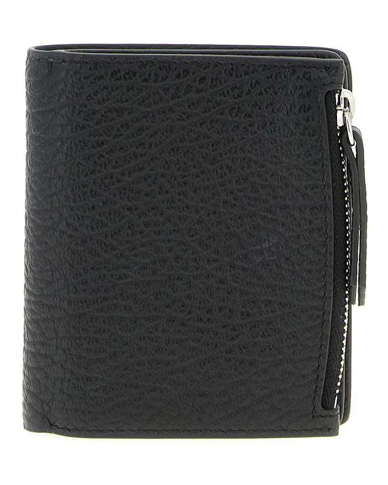 Maison Margiela Leather Flap Wallet — black Black