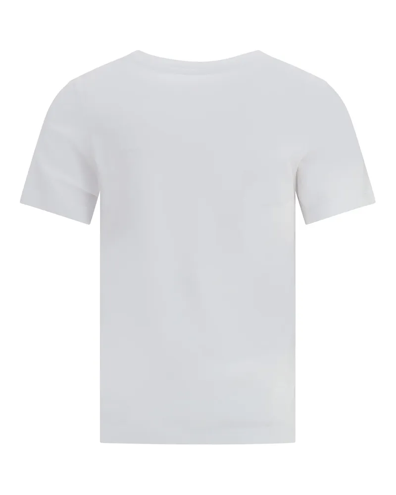 Kitsuné Women's Fox Head Regular T-Shirt White Cotton T-Shirts And Polos White