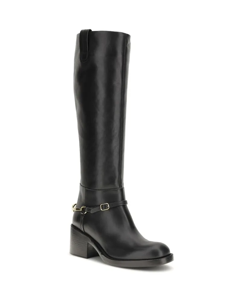 Chloé Women's Black Calf Leather Bos Taurus Lace-Up Boots Black