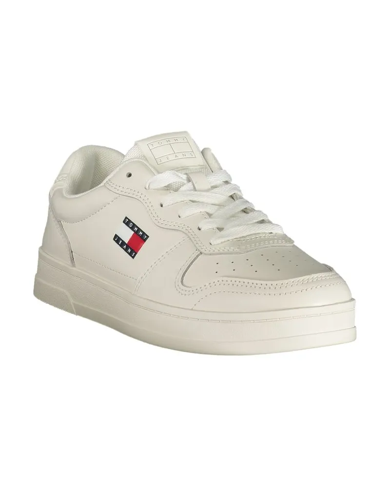 Tommy Hilfiger Logo-Embroidered Sneaker — White White