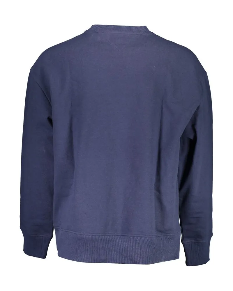 Tommy Hilfiger Logo-Embroidered Cotton Sweatshirt — Blue Blue