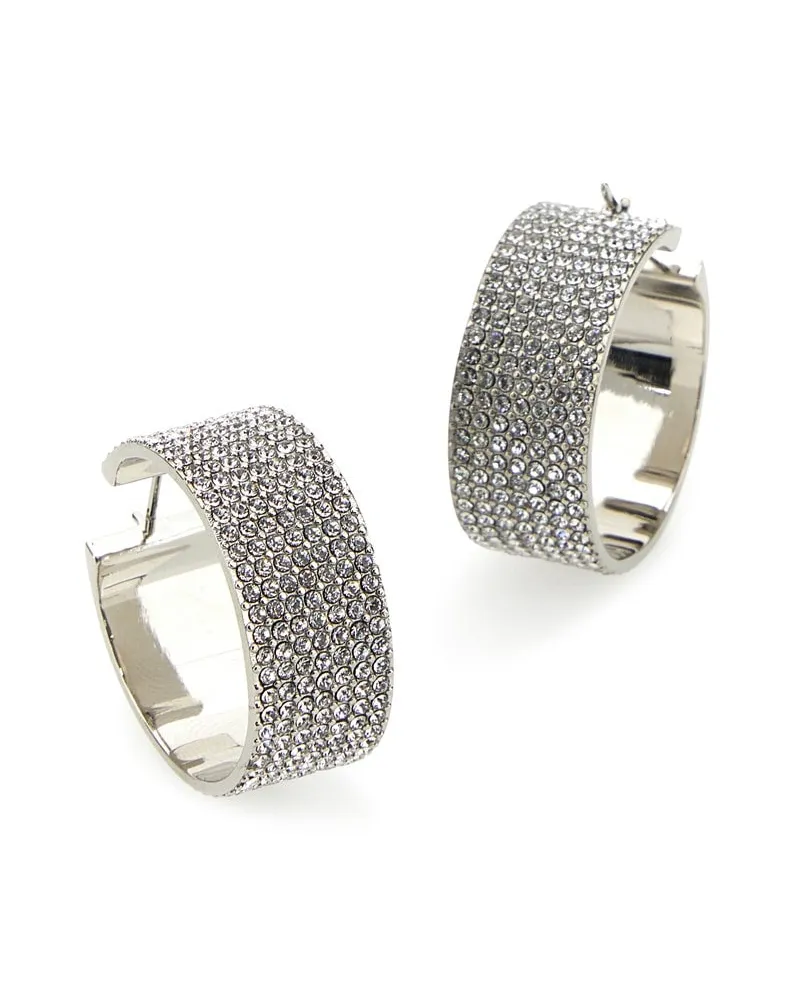 Amina Muaddi Whicrysil Orecchini Earrings Silver