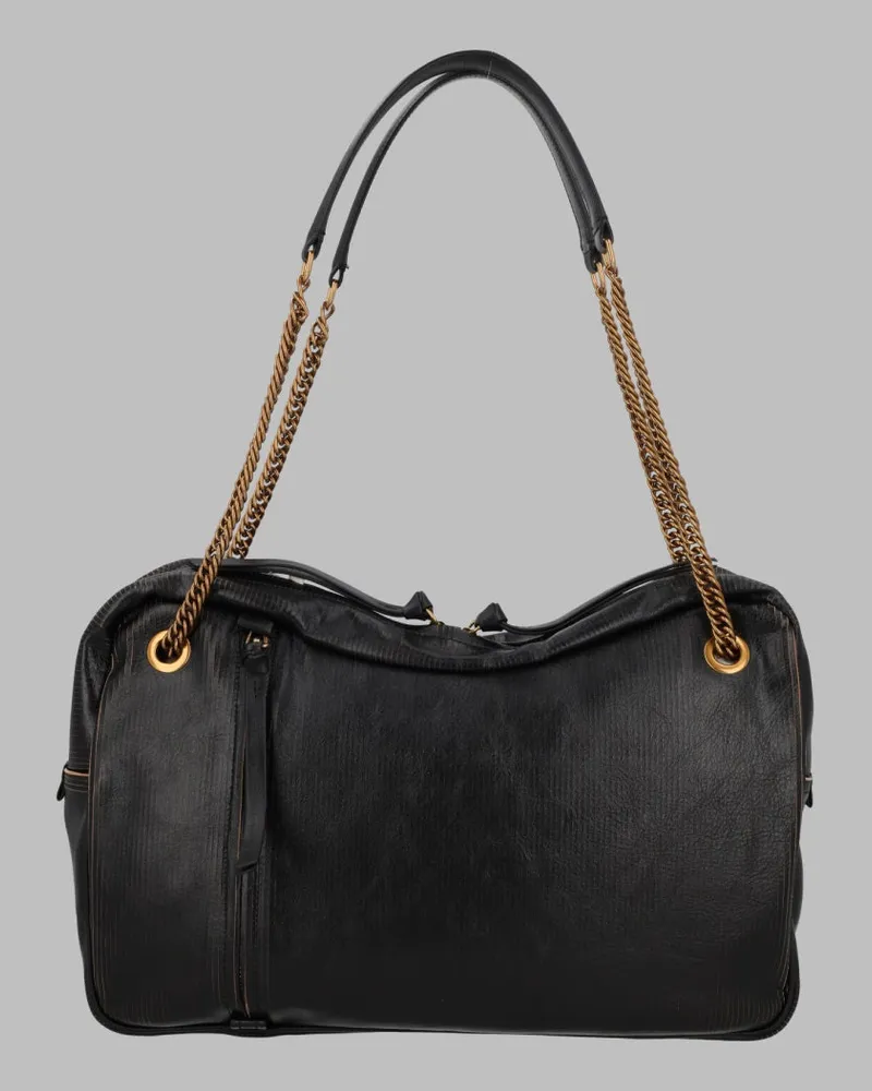 Vivienne Westwood Women's Shoulder Bag Dolce Large Black Leather Calf Black